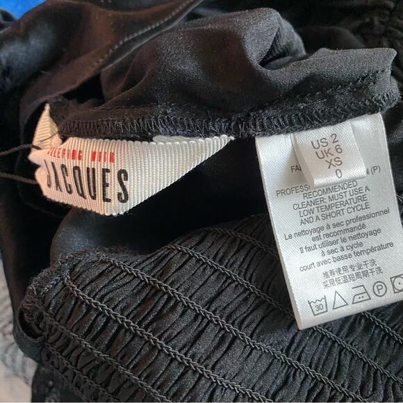 SLEEPING WITH JACQUES Brontë Silk Off The Shoulder Bodysuit - Picture 10 of 10